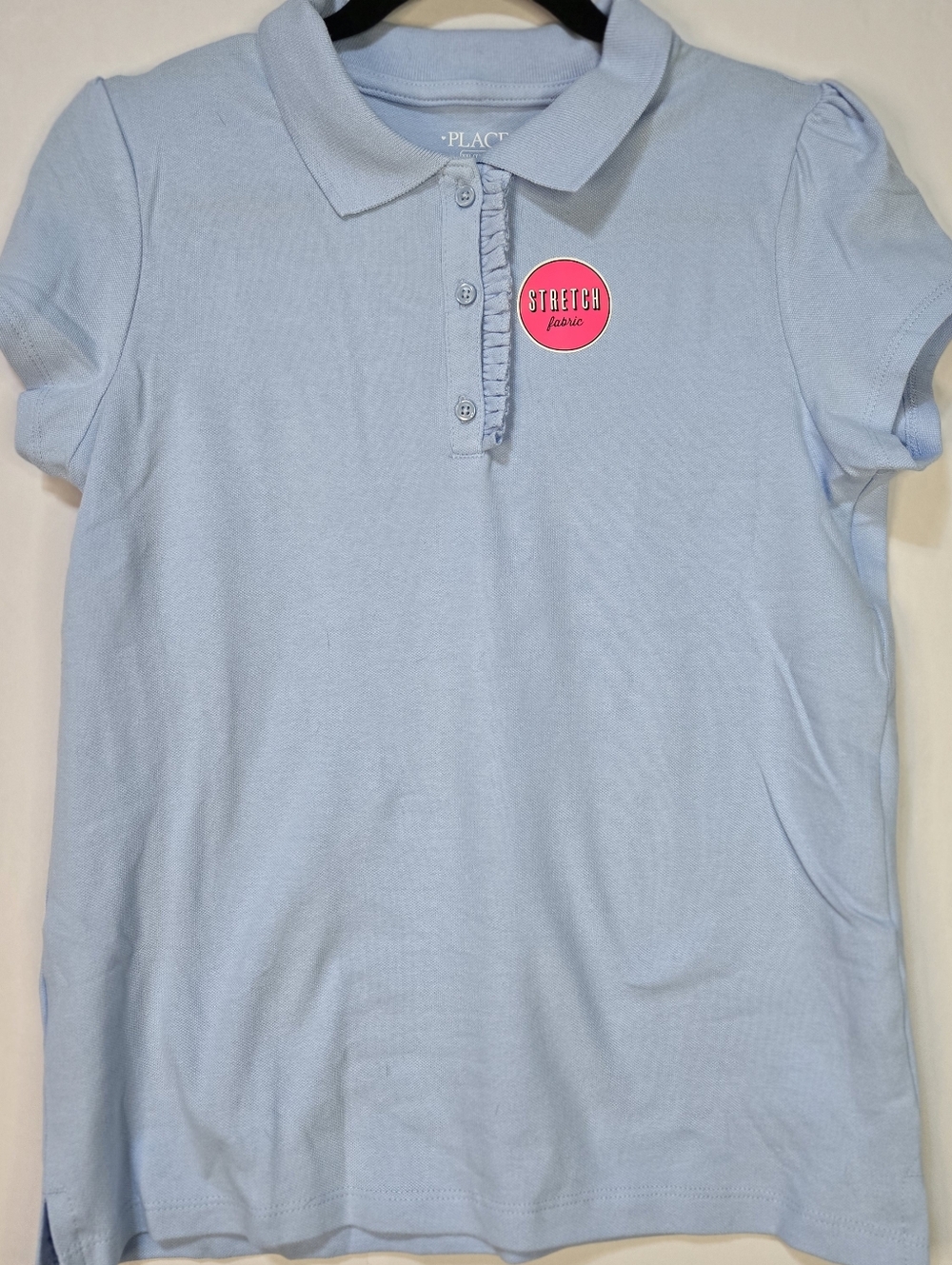 PLACE Girls Size XXL (16) Set Of 3 polo Shirts; White, Green, Lt. Blue NWT - Picture 7 of 8